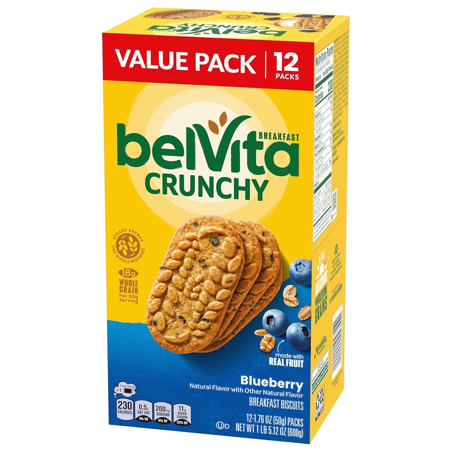 belVita Blueberry Breakfast Biscuits, Value Pack