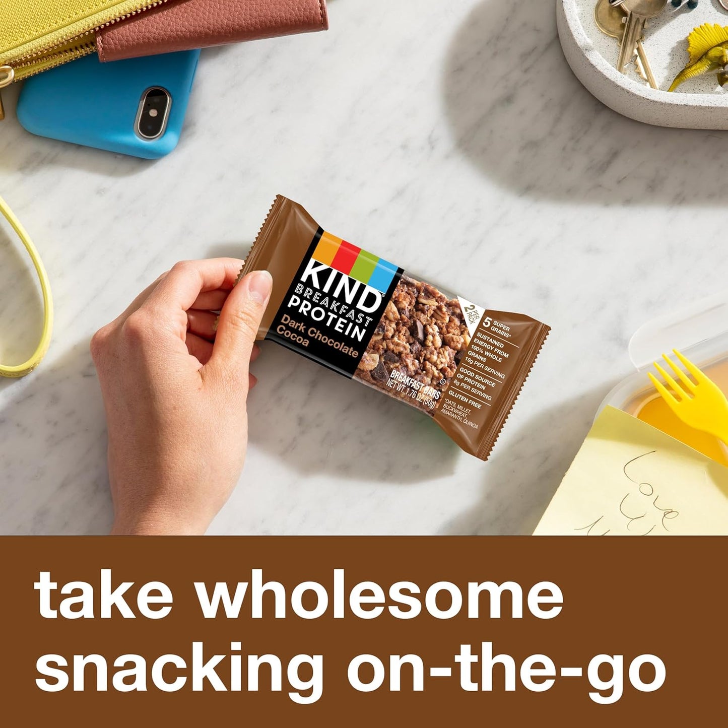 KIND Breakfast Protein Bars, Dark Chocolate Cocoa