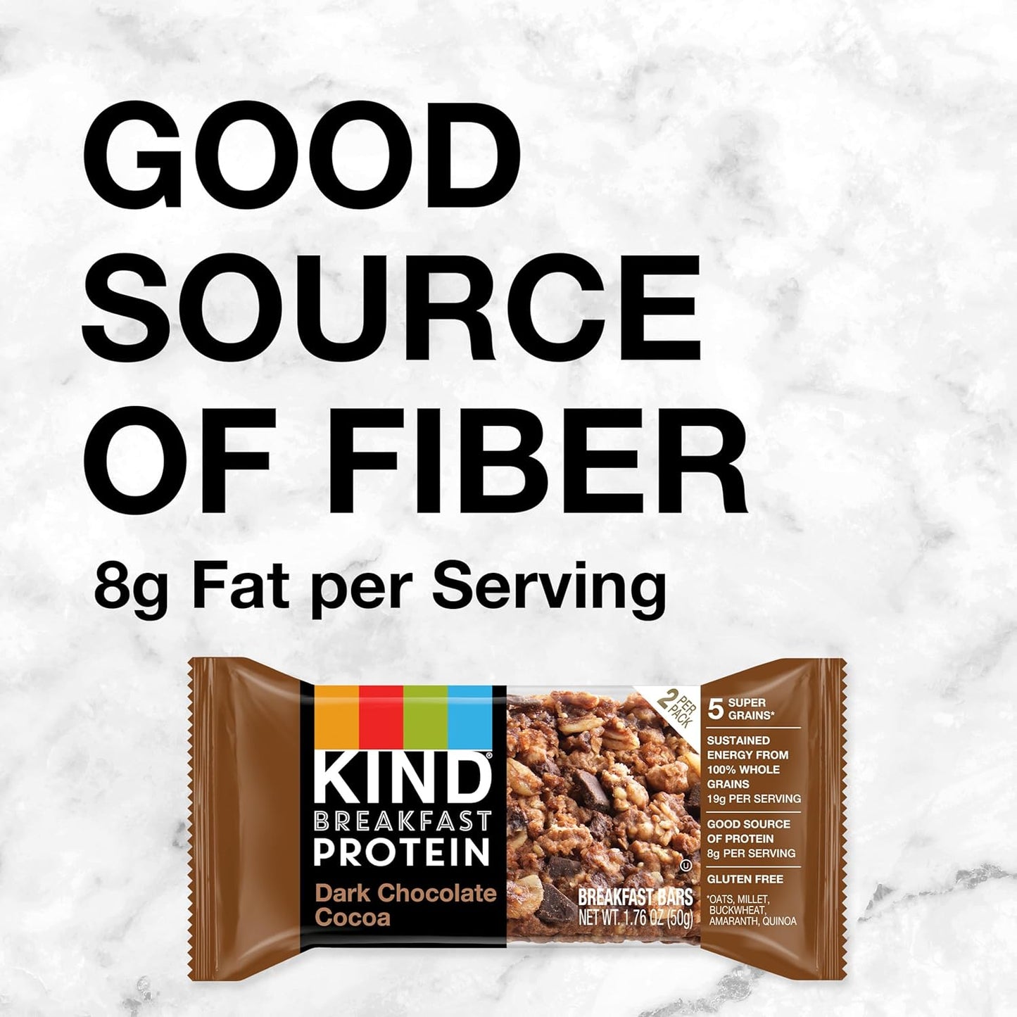 KIND Breakfast Protein Bars, Dark Chocolate Cocoa