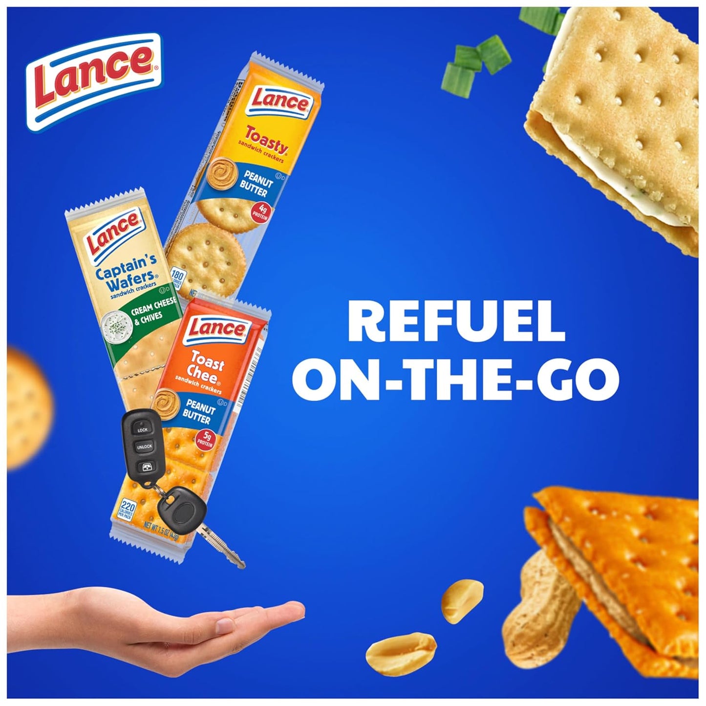 Lance Sandwich Crackers, Variety Pack, 3 Flavors